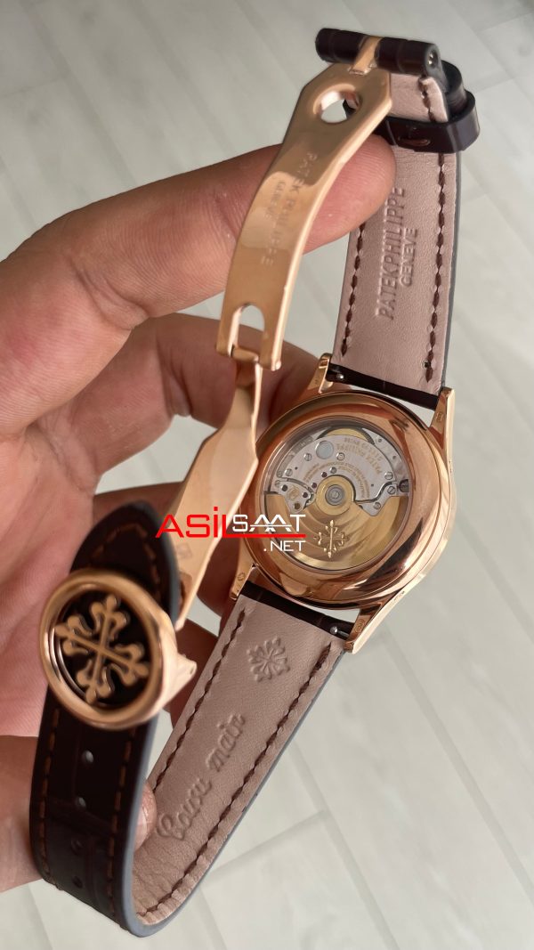 Patek Philippe Annual Calendar Complications 5396R Rosegold Beyaz Kadran Super Clone Swiss ETA Saat GR Factory