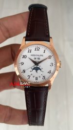 Patek Philippe Annual Calendar Complications 5396R Rosegold Beyaz Kadran Super Clone Swiss ETA Saat GR Factory