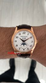 Patek Philippe Annual Calendar Complications 5396R Rosegold Beyaz Kadran Super Clone Swiss ETA Saat GR Factory