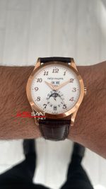 Patek Philippe Annual Calendar Complications 5396R Rosegold Beyaz Kadran Super Clone Swiss ETA Saat GR Factory