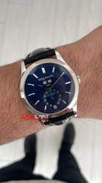 Patek Philippe Annual Calendar Complications Moonphase 5396G Mavi Kadran 39mm Super Clone Swiss ETA Saat GR Factory