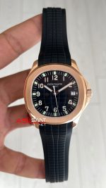 Patek Philippe Aquanaut 5167A Siyah 42mm Rosegold Swiss ETA Saat GR Factory