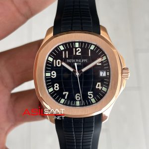 Patek Philippe Aquanaut 5167A Siyah 42mm Rosegold Swiss ETA Saat GR Factory