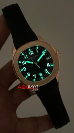 Patek Philippe Aquanaut 5167A Siyah 42mm Rosegold Swiss ETA Saat GR Factory