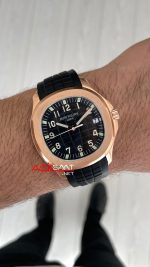Patek Philippe Aquanaut 5167A Siyah 42mm Rosegold Swiss ETA Saat GR Factory