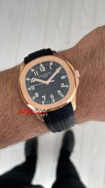 Patek Philippe Aquanaut 5167A Siyah 42mm Rosegold Swiss ETA Saat GR Factory