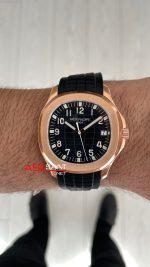 Patek Philippe Aquanaut 5167A Siyah 42mm Rosegold Swiss ETA Saat GR Factory