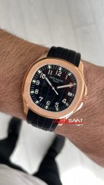 Patek Philippe Aquanaut 5167A Siyah 42mm Rosegold Swiss ETA Saat GR Factory
