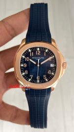 Patek Philippe Aquanaut 5168G Mavi 42mm Rosegold Swiss ETA Saat GR Factory