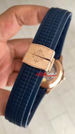 Patek Philippe Aquanaut 5168G Mavi 42mm Rosegold Swiss ETA Saat GR Factory