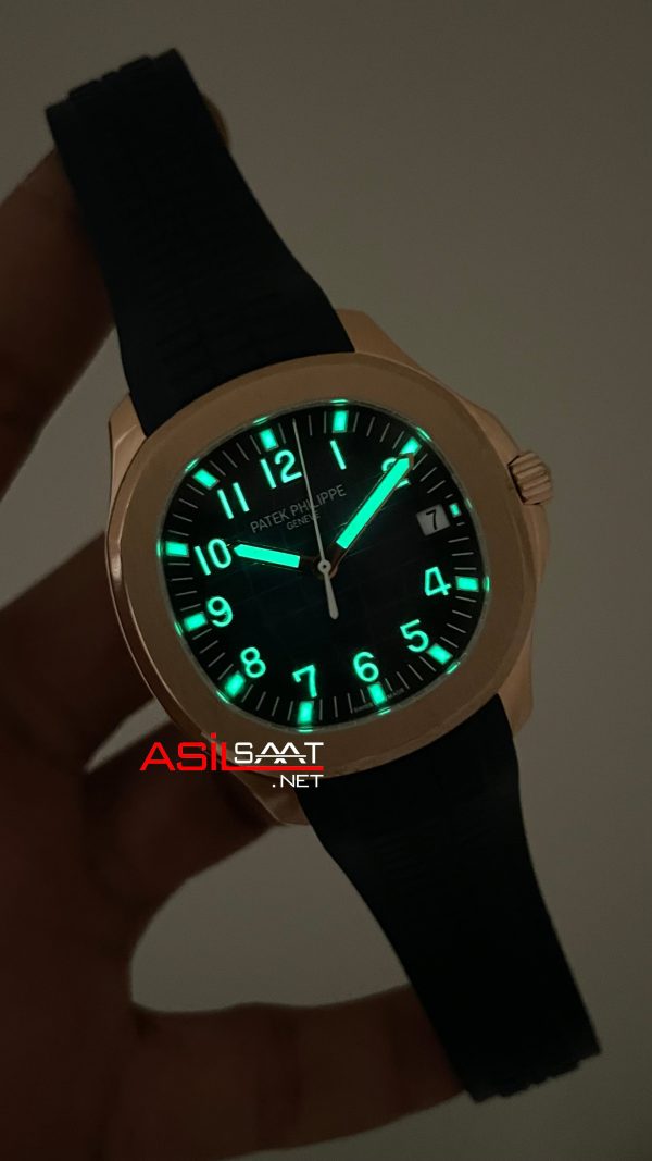 Patek Philippe Aquanaut 5168G Mavi 42mm Rosegold Swiss ETA Saat GR Factory