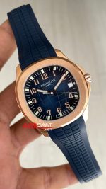 Patek Philippe Aquanaut 5168G Mavi 42mm Rosegold Swiss ETA Saat GR Factory