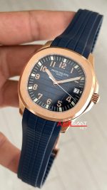 Patek Philippe Aquanaut 5168G Mavi 42mm Rosegold Swiss ETA Saat GR Factory
