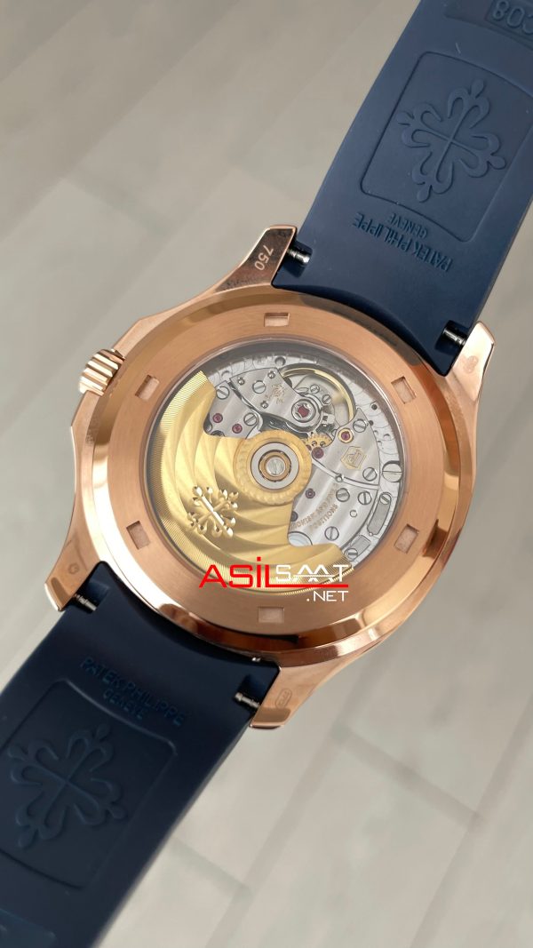 Patek Philippe Aquanaut 5168G Mavi 42mm Rosegold Swiss ETA Saat GR Factory