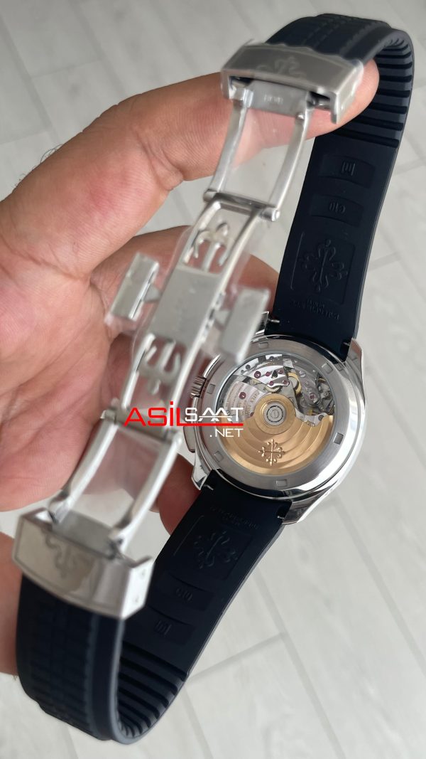 Patek Philippe Aquanaut 5968A Siyah Chronograph 42mm Super Clone Swiss ETA Saat 3K Factory Patek Philippe Aquanaut 5968A Siyah Chronograph 42mm Super Clone Swiss ETA Saat 3K Factory