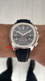 Patek Philippe Aquanaut 5968A Siyah Chronograph 42mm Super Clone Swiss ETA Saat 3K Factory
