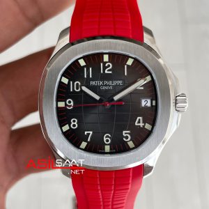 Patek Philippe Aquanaut Singapore 5167A Limited Edition Kırmızı 42mm Swiss ETA Saat GR Factory