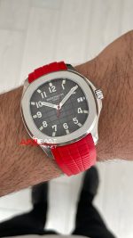 Patek Philippe Aquanaut Singapore 5167A Limited Edition Kırmızı 42mm Swiss ETA Saat GR Factory