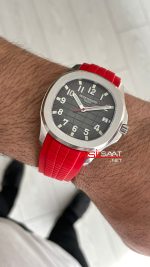Patek Philippe Aquanaut Singapore 5167A Limited Edition Kırmızı 42mm Swiss ETA Saat GR Factory