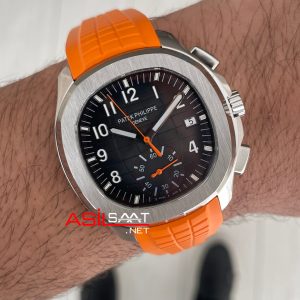 Patek Philippe Aquanaut Turuncu 5968A Chronograph 42mm Super Clone Swiss ETA Saat 3K Factory