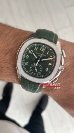 Patek Philippe Aquanaut Yeşil 5968G Chronograph Khaki Green 42mm Super Clone Swiss ETA Saat 3K Factory