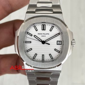 Patek Philippe Nautilus 5711 Beyaz Kadran 40mm Super Clone Swiss ETA Saat PP Factory