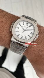 Patek Philippe Nautilus 5711 Beyaz Kadran 40mm Swiss ETA Saat