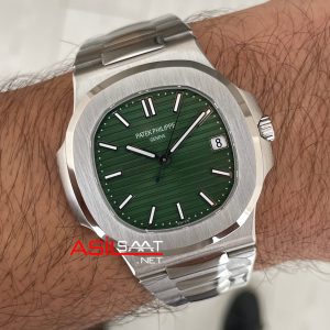 Patek Philippe Nautilus 5711 Yeşil Kadran 40mm Super Clone Swiss ETA Saat 3K Factory