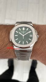 Patek Philippe Nautilus 5711 Yeşil Kadran 40mm Super Clone Swiss ETA Saat 3K Factory
