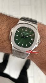 Patek Philippe Nautilus 5711 Yeşil Kadran 40mm Super Clone Swiss ETA Saat 3K Factory