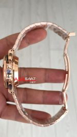 Patek Philippe Nautilus 5980 Chronograph Siyah Kadran Rose Super Clone Swiss ETA Saat GR Factory