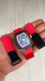 Richard Mille Alexander Zverev Carbon RM 67-02 Red Super Clone Swiss ETA Saat AV Factory