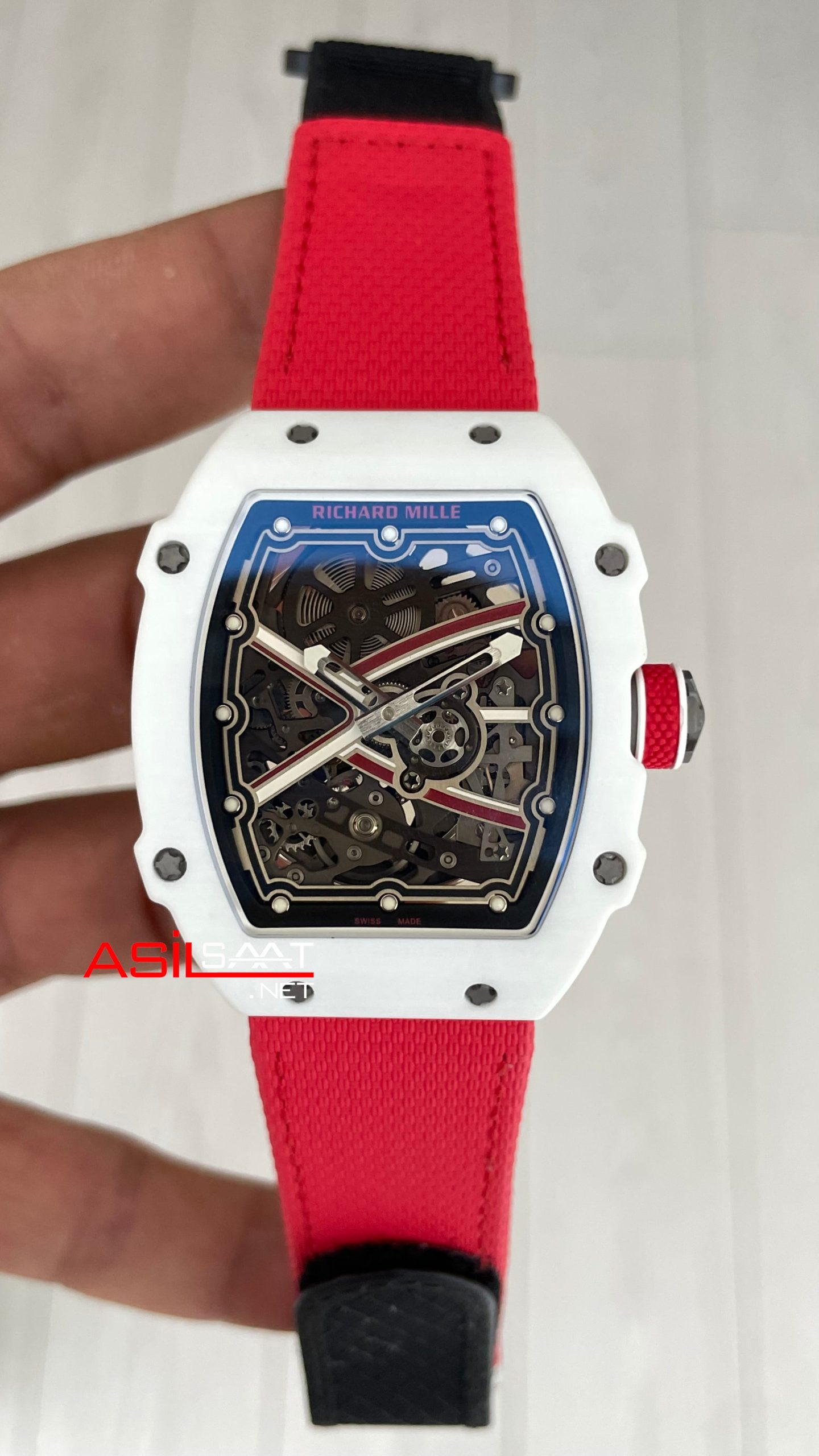 Richard Mille Alexis Pinturault Carbon RM 67-02 Red Super Clone Swiss ETA Saat AV Factory