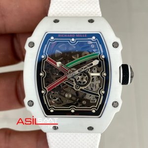 Richard Mille Alexis Pinturault Carbon RM 67-02 White Super Clone Swiss ETA Saat AV Factory