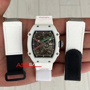 Richard Mille Alexis Pinturault Carbon RM 67-02 White Super Clone Swiss ETA Saat AV Factory