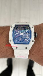 Richard Mille Alexis Pinturault Carbon RM 67-02 White Super Clone Swiss ETA Saat AV Factory