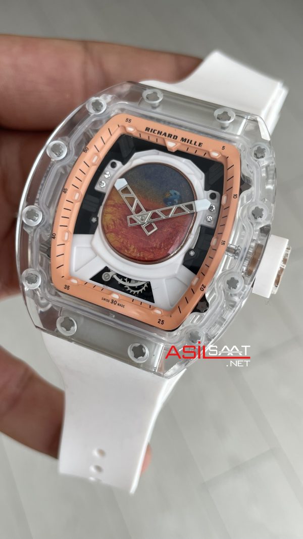 Richard Mille RM052 Pharrell Williams Sapphire Glass White 50mm KU Factory Richard Mille RM052 Pharrell Williams Sapphire Glass White 50mm KU Factory