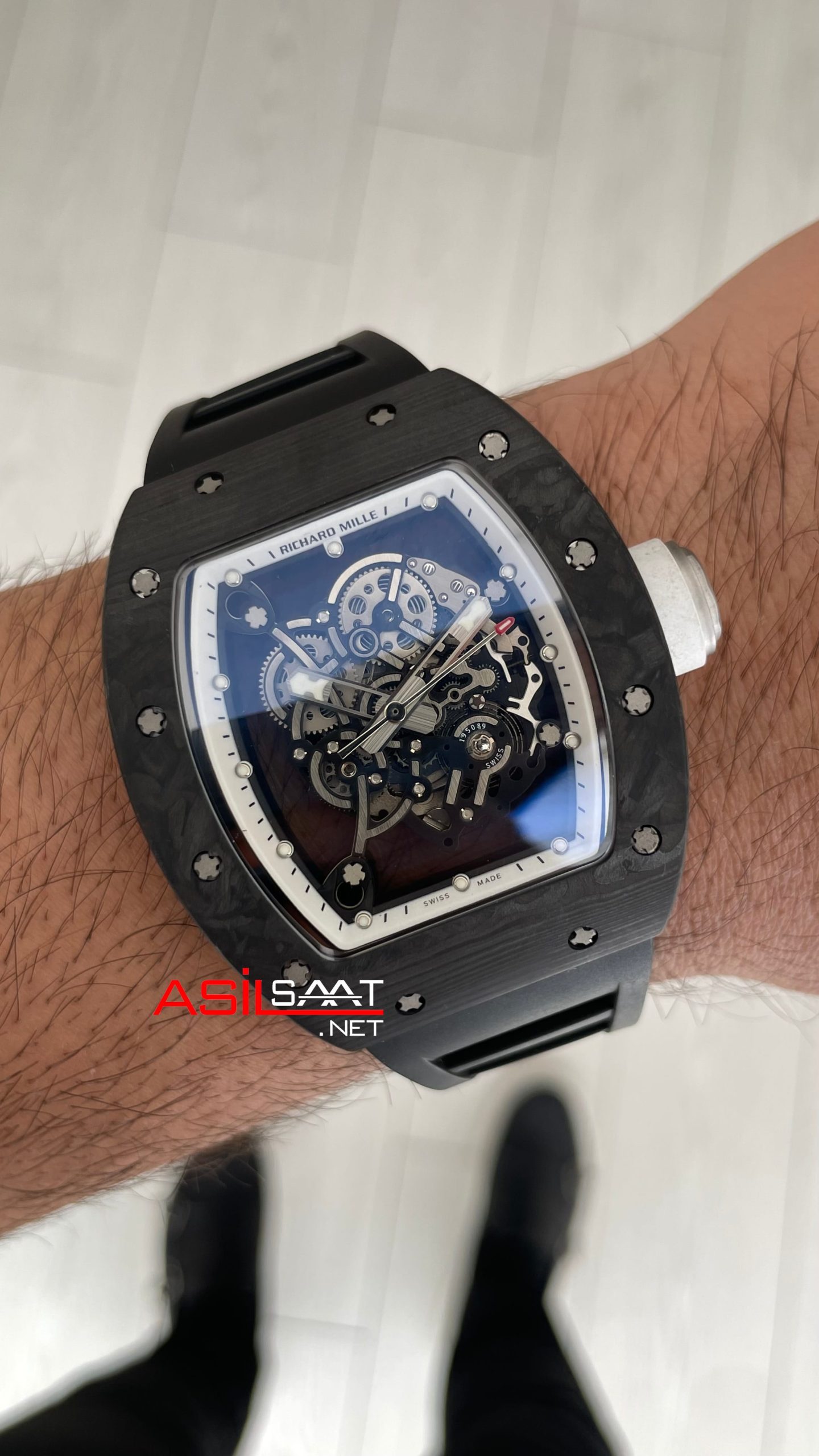 Richard Mille RM055 Bubba Watson Dark Legend Carbon TPT Titanium White KV Factory