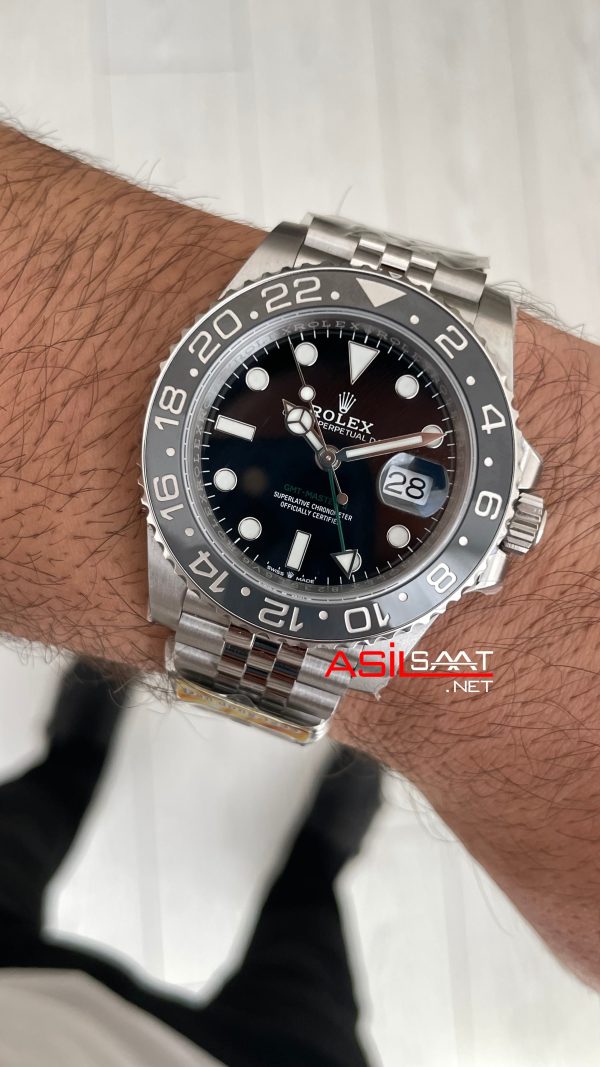 Rolex Bruce Wayne Gmt Master II 126710GRNR Jubilee 40mm DD3285 V3 Super Klon Swiss ETA Saat AR Factory Rolex Bruce Wayne Gmt Master II 126710GRNR Jubilee 40mm DD3285 V3 Super Klon Swiss ETA Saat AR Factory