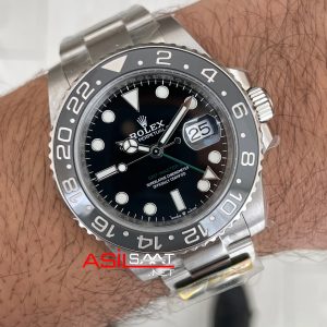 Rolex Bruce Wayne Gmt Master II 126710GRNR Oyster 40mm DD3285 V3 Super Klon Swiss ETA Saat AR Factory