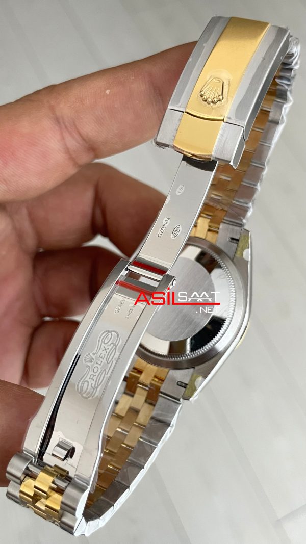Rolex Datejust Şampanya 126333 Champagne Dial Jubilee Two Tone Gold 36mm Super Clone Swiss ETA Saat AR Factory