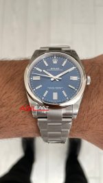 Rolex Oyster Perpetual Mavi 134300 Sunburst Blue 41mm 3230 Super Clone ETA Swiss VS Factory