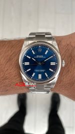 Rolex Oyster Perpetual Mavi 134300 Sunburst Blue 41mm 3230 Super Clone ETA Swiss VS Factory