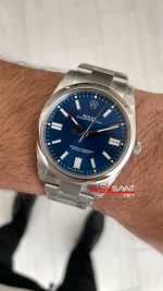 Rolex Oyster Perpetual Mavi 134300 Sunburst Blue 41mm 3230 Super Clone ETA Swiss VS Factory