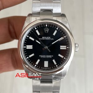 Rolex Oyster Perpetual Siyah 134300 Black Dial 41mm 3230 Super Clone ETA Swiss VS Factory