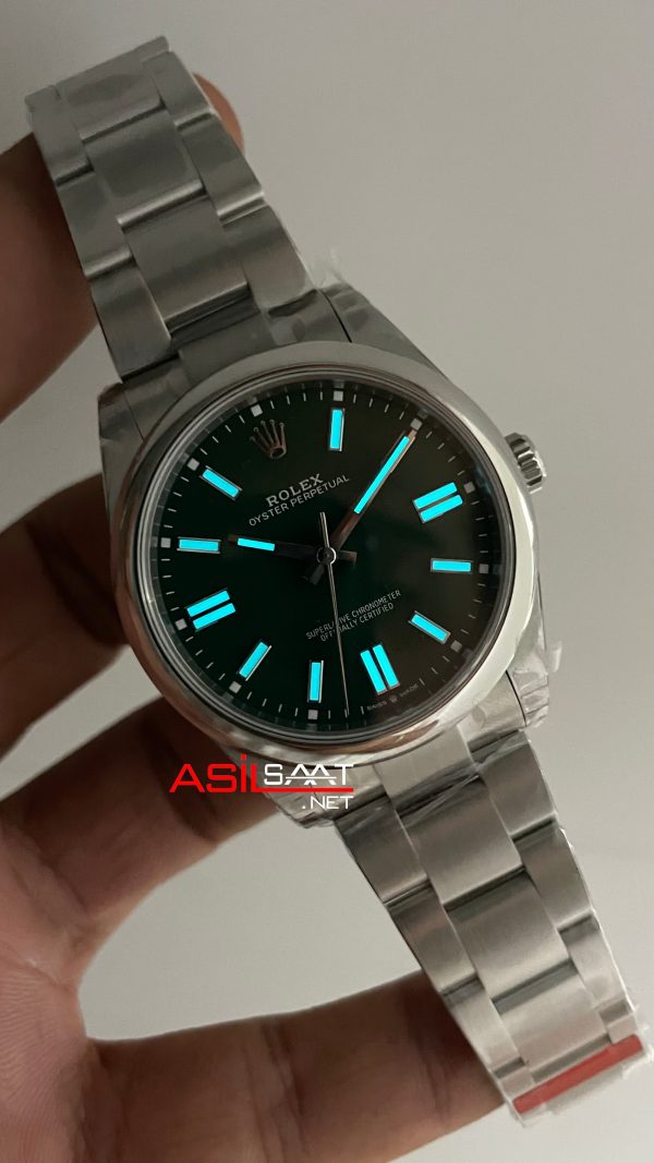 Rolex Oyster Perpetual Yeşil 134300 Green Dial 41mm 3230 Super Clone ETA Swiss VS Factory