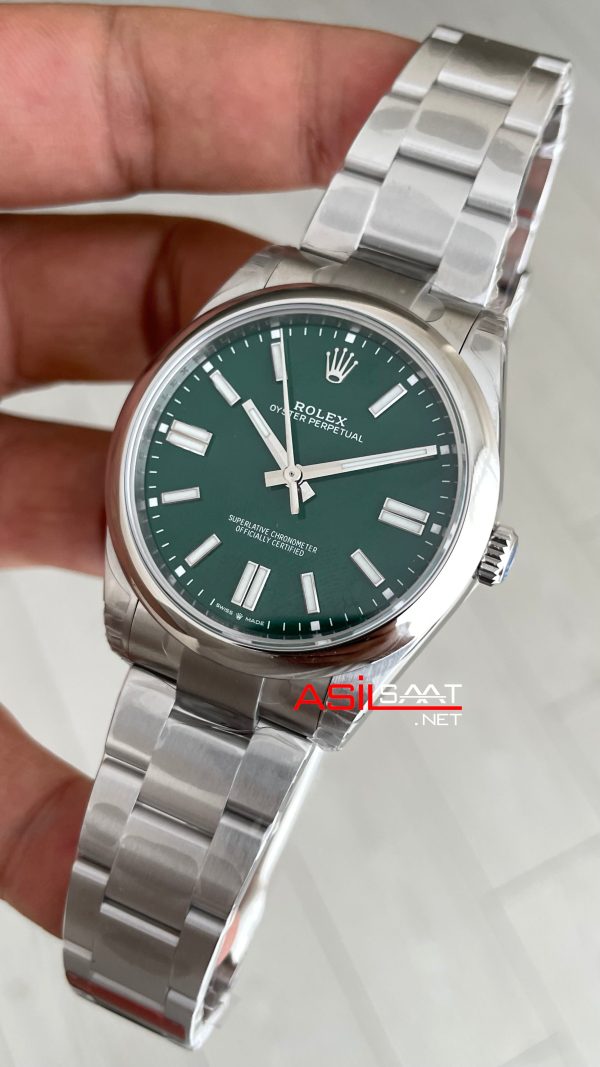 Rolex Oyster Perpetual Yeşil 134300 Green Dial 41mm 3230 Super Clone ETA Swiss VS Factory