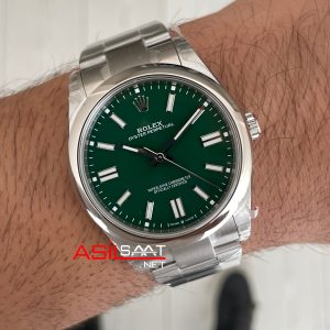 Rolex Oyster Perpetual Yeşil 134300 Green Dial 41mm 3230 Super Clone ETA Swiss VS Factory