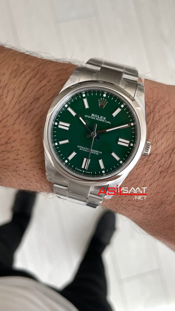 Rolex Oyster Perpetual Yeşil 134300 Green Dial 41mm 3230 Super Clone ETA Swiss VS Factory
