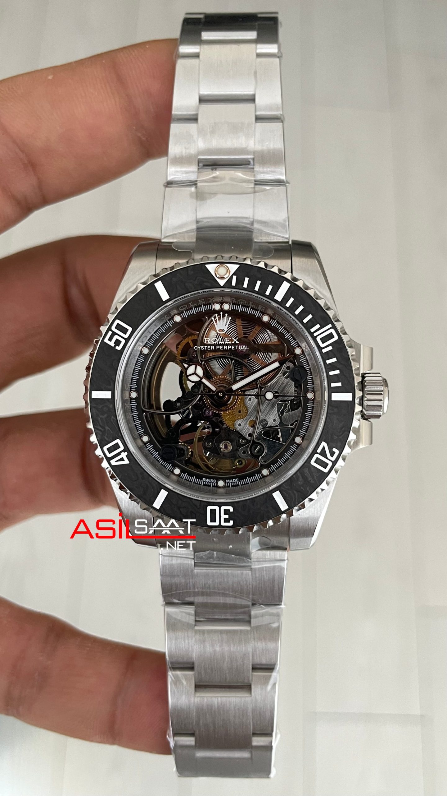 Rolex Submariner Andrea Pirlo Skeleton Artisans de Geneve 40mm 3130 Super Klon Swiss ETA Saat Rolex Submariner Andrea Pirlo Skeleton Artisans de Geneve 40mm 3130 Super Klon Swiss ETA Saat